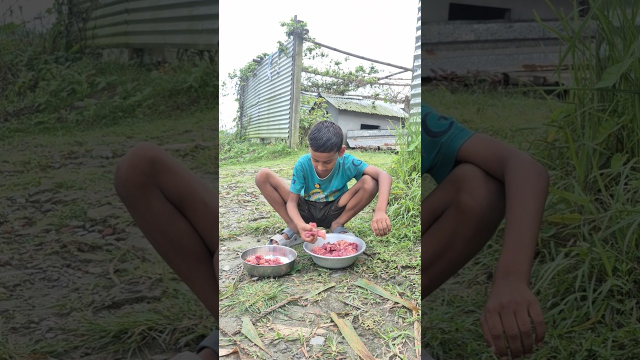 মাংসের থালি উল্টাপাল্টা করে দিল।