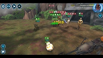 [3v3] JTR/R2/BB-8 vs. CLS-C-3PO/Chewpio (L9 datacron): 57 banners