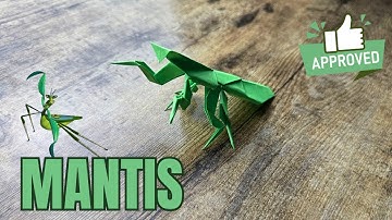 How to Make a Paper Mantis Tutorial Step By Step  | Perfect for Kung Fu Panda Fans