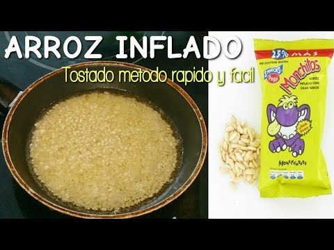 ARROZ INFLADO CASERO. Monchitos caseros #QuédateEncasa Especial niños ...