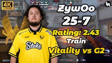 ZywOo (25-7) Vitality vs G2 (Train) | IEM Chengdu 2025 #cs2 #zywoo