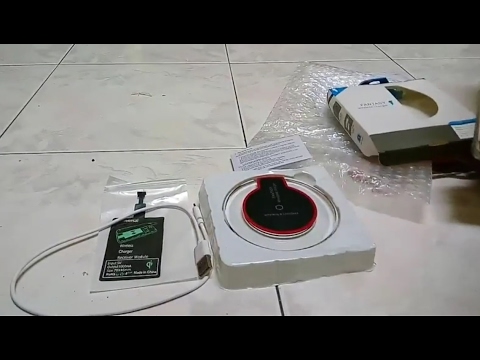 Unboxing Fantasy QI wireless charger black color + positive receiver