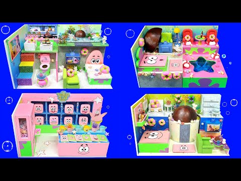 4 DIY Miniature Spongebob &amp;<strong>quot</strong>;<strong>Patrick</strong> star&amp;<strong>quot</strong>; Boardhouse Collection ♥ Making  <strong>patrick</strong> star house
