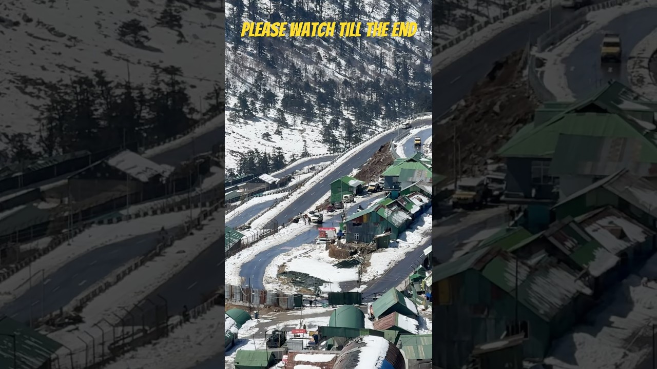 Sikkim in winter ❄️ #gangtok #Sikkim #northeast #tsongmo #viralshort