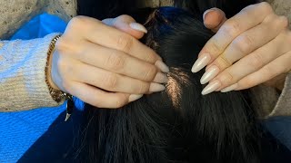 ASMR Deep Scalp Scratching | Intense Parting & Relaxing Sounds (No Talking)