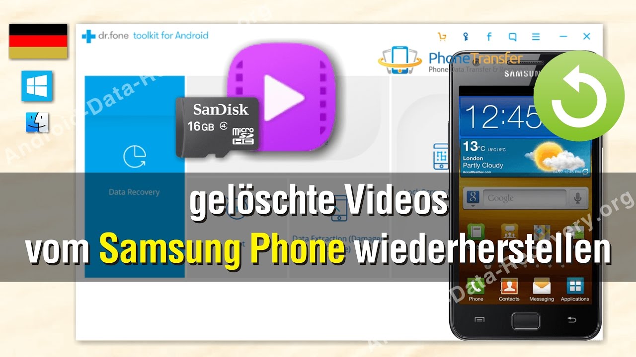 Wie Sie gelöschte Videos vom Samsung wiederherstellen YouTube