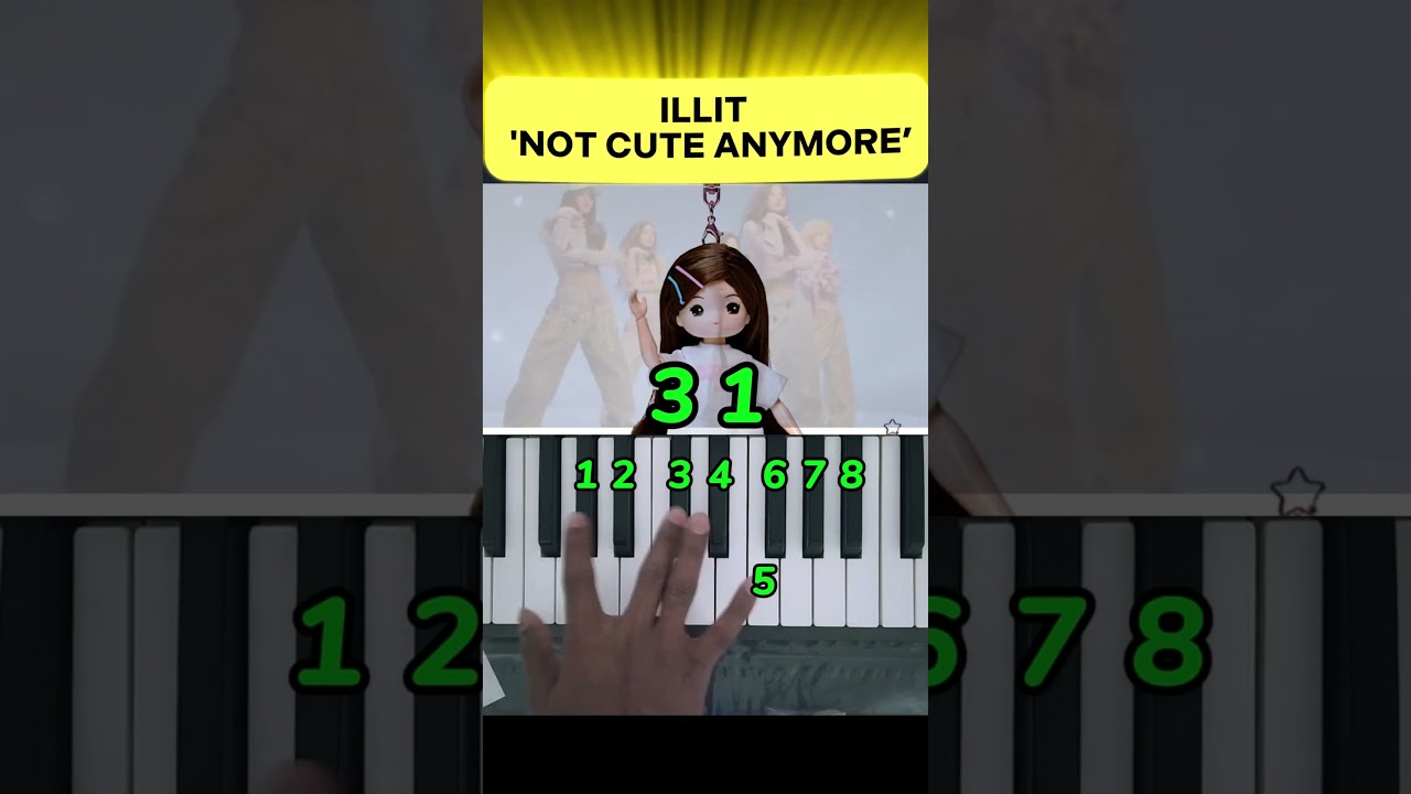 Not Cute Anymore – ILLIT | Easy Piano Tutorial prt 1 