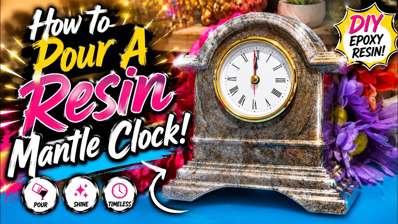 How to Pour A Resin Mantle Clock! @BondCraftor