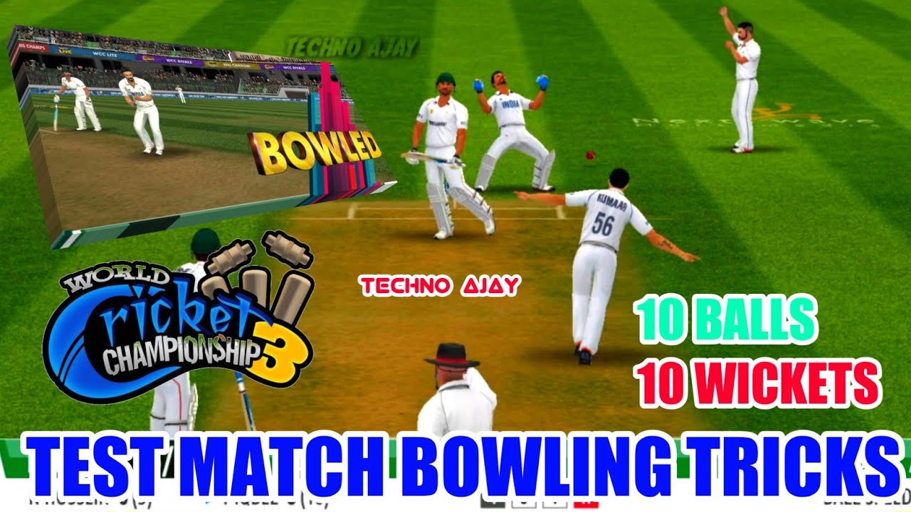 Wcc3 Test Match Bowling Tips and Tricks | How to Take Wickets in Wcc3