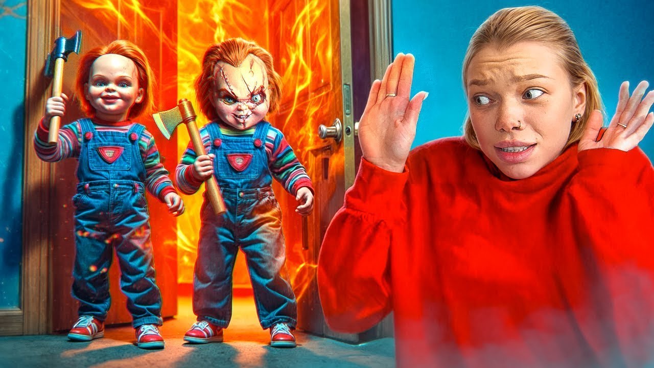 Poupée Vivante CHUCKY ! Ne jouez pas avec la Poupée Chucky, elle est dangereuse | Caramelkins FR