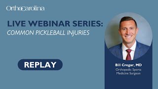 Common Pickleball Injuries with Dr. Cregar | Webinar Replay