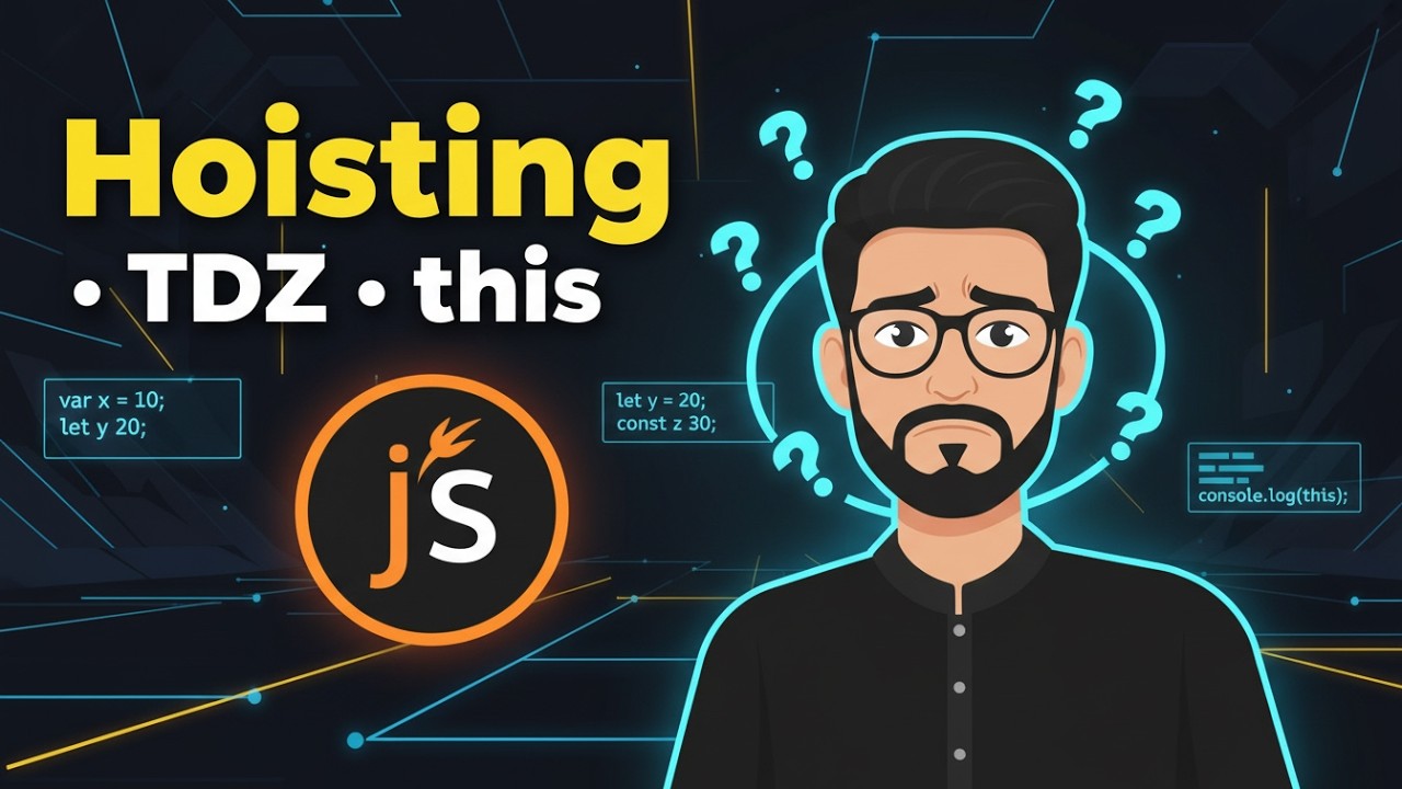 JavaScript Hoisting, TDZ & this Keyword Explained | JS Interview Concepts