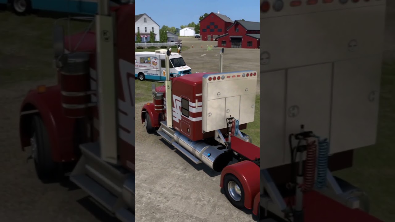 American Truck Simulator Iowa DLC Gameplay City Dubuque Field of Dreams Movie Site