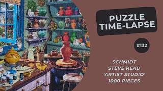 1000 pieces Jigsaw Puzzle | Steve Read - Artist Studio | Time Lapse #132