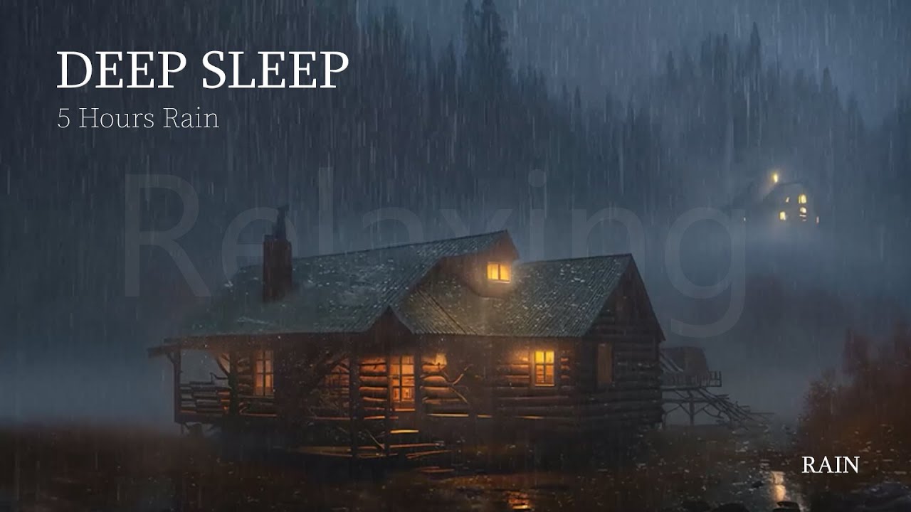 5 Hours Gentle Rain Sounds (No Thunder) for Deep Sleep & Anxiety Relief