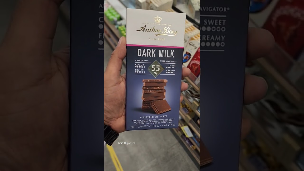 55% Anthon Berg Dark Milk 🥛 Chocolate 🍫