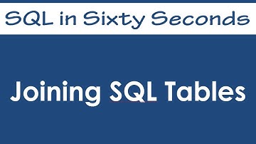 Joining Tables - SQL in Sixty Seconds #058