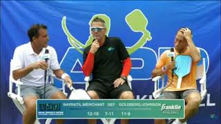 Altaf Merchant/Zane Navratil interview after semifinal win at APP Tour New Jersey Open