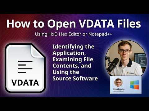 How to Open VDATA Files (Virtual Data)