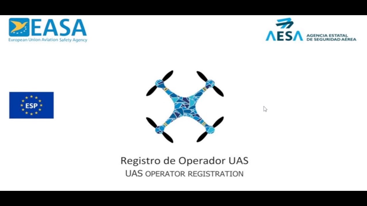 REGISTRO OPERADOR *PASO A PASO* REGISTRO EN AESA DE DRONES - YouTube