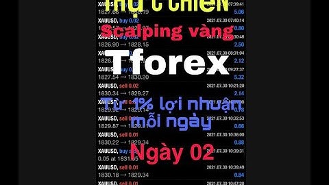 Scalping vàng(Video 02)phương pháp để tạo lợi nhuận 1% mỗi ngày, method to make 1% profit every day