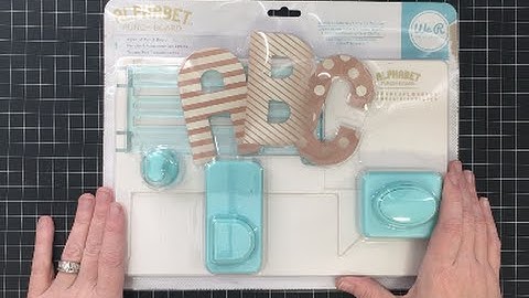 We R Memory Keepers Alphabet Punch Board Review and Demonstration