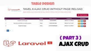 π΄ Laravel 6 Ajax Crud with No Page Reload ( with Source Code ) Part 3 π΄ Laravel 6 Ajax Crud with No Page Reload ( with Source Code ) Part 3