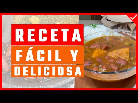 HABICHUELAS Guisadas APLATANADAS - Receta Fácil