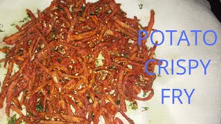 POTATO Crispy Fry | Chatpate Potato Sticks | Crunchy Potato | Cook With Vaishali