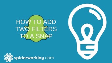 How to add 2 filters to a snap in snapchat
