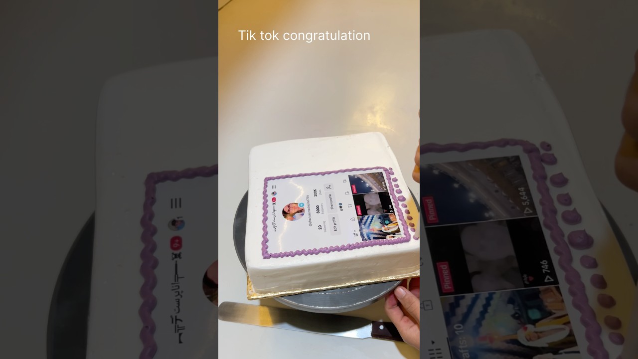 New Viral Tik Toker Design cake 🍰