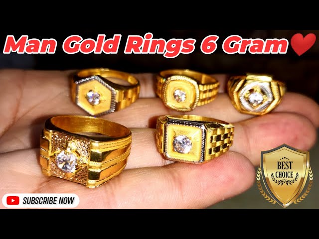 22 K Male Gents Rings, 5- 6 Girm at Rs 400/gram in Delhi | ID: 22990351312