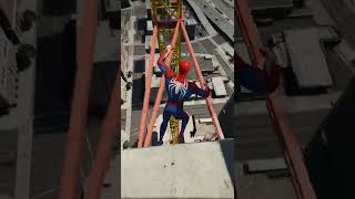 Gta 5 Spiderman Jumping Off Highest Buildings #Shorts