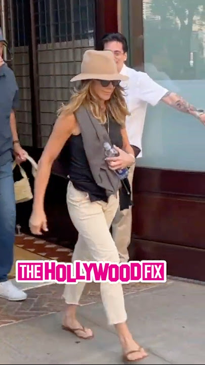 Jennifer Aniston & New Boyfriend Jim Curtis Are Seen Checking Out Of Their Hotel Together In N.Y.
