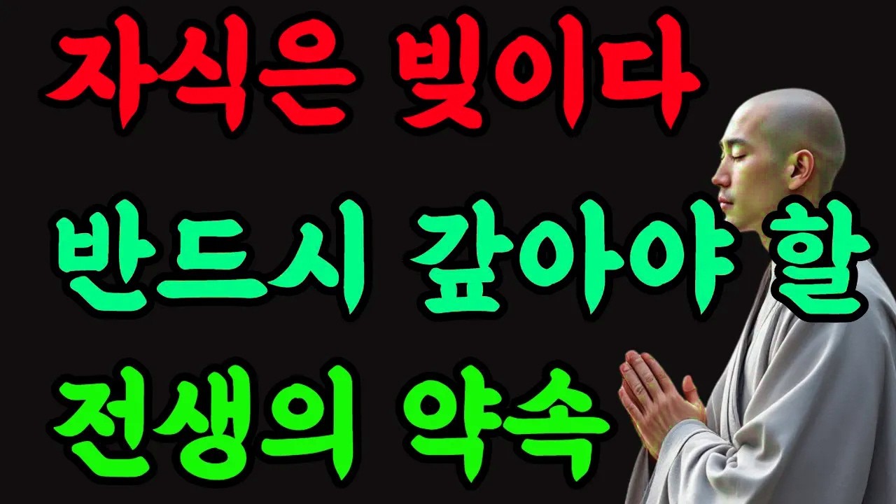 자식은 빚이다.  반드시 갚아야 할 전생의 약속#부모와자식 #전생의약속#마음공부 #업장소멸