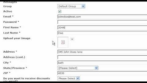 Edit Membership Module Members Info - Websiteforge Ecommerce Website