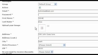 Edit Membership Module Members Info - Websiteforge Ecommerce Website