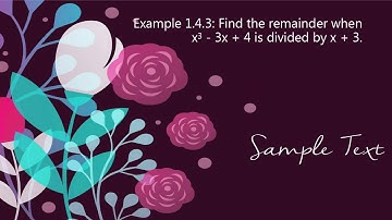 Pure Mathematics 2: Polynomials