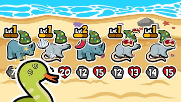 Super Auto Pets but we can only use RATS & RHINOS