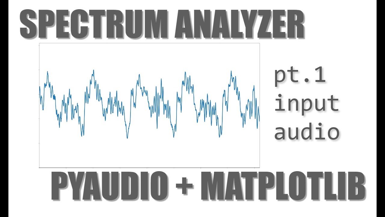 Let's Build an Audio Spectrum Analyzer in Python! (pt. 1) the waveform
