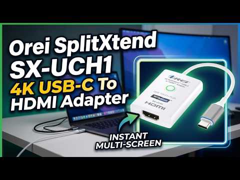 Orei SX-UCH1 - Quickly Connect a 4K Monitor To Your Computer!