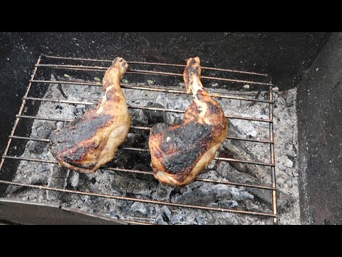 Как на мангале приготовить курицу гриль копченую