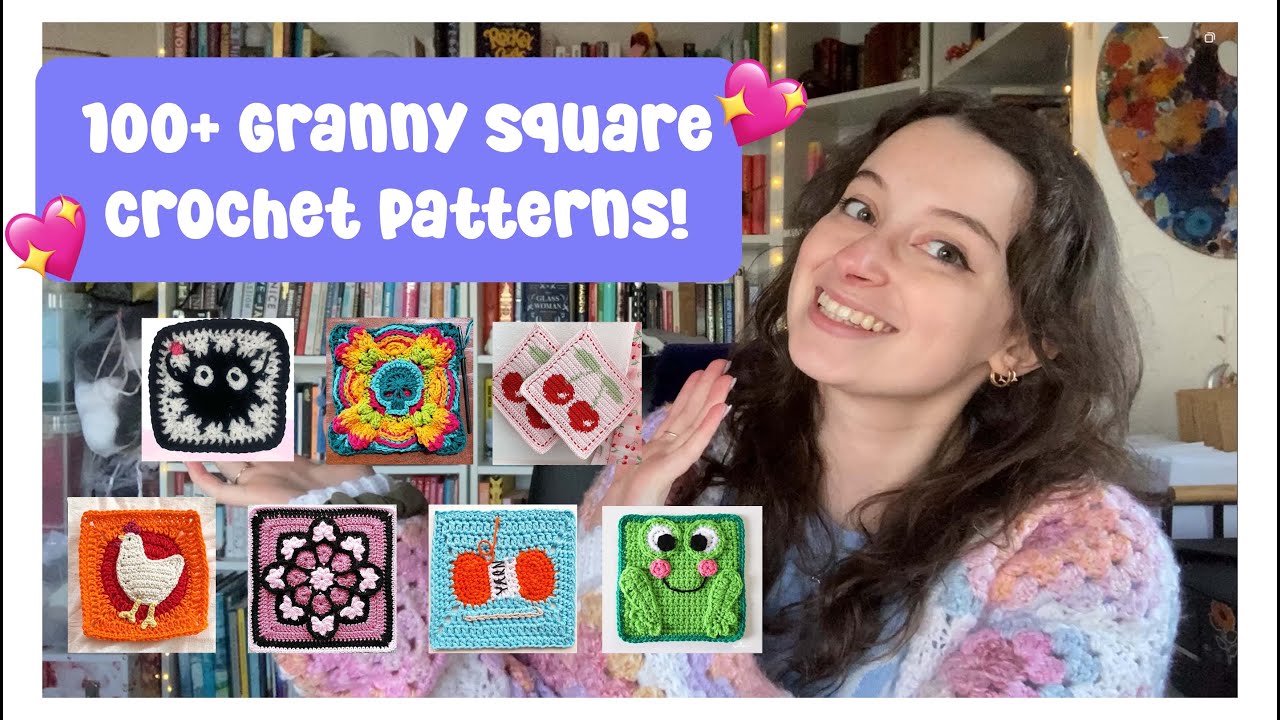 100+ Crochet Granny Square Patterns! 💗 (beginner friendly!)