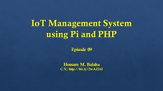 HMB | IoT Management System using Pi and PHP | Front-end | Episode 09