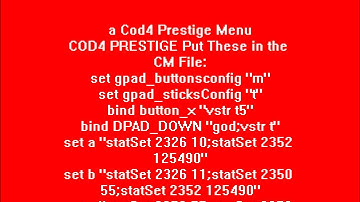 Cod4 Mod Menu w/Codes
