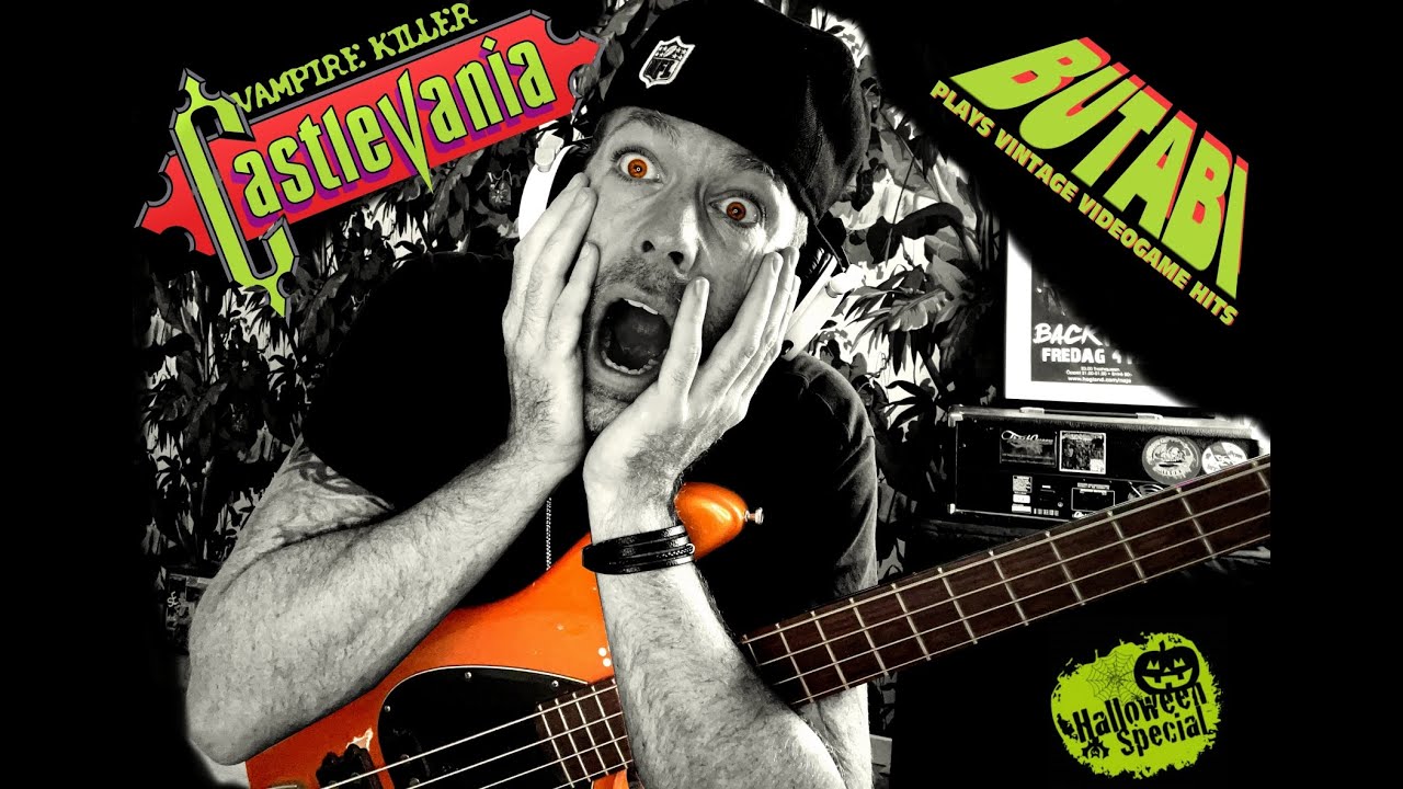 Castlevania (NES) Vampire Killer -  Vintage video game bass covers by BUTABI ** HALLOWEEN SPECIAL **