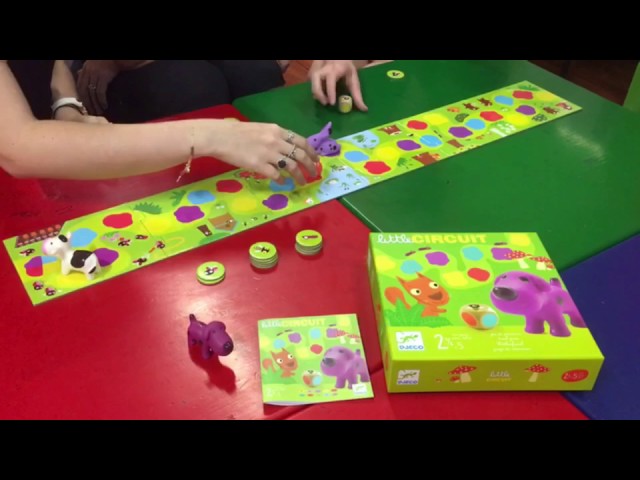 Djeco Little Circuit: Gioco Da Tavolo Per Bambini Dai 2 Anni, Per Imparare I Colori Con Simpatici Animali, In Italiano - 2