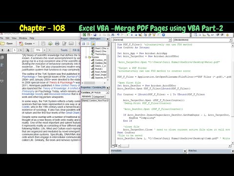 VBA PDF Automation