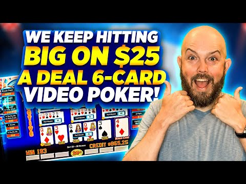 Dad Can’t Stop Hitting BIG on 6 Card Video Poker!