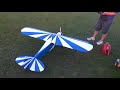 SIG 1/4 Clipped wing Cub maiden flight!